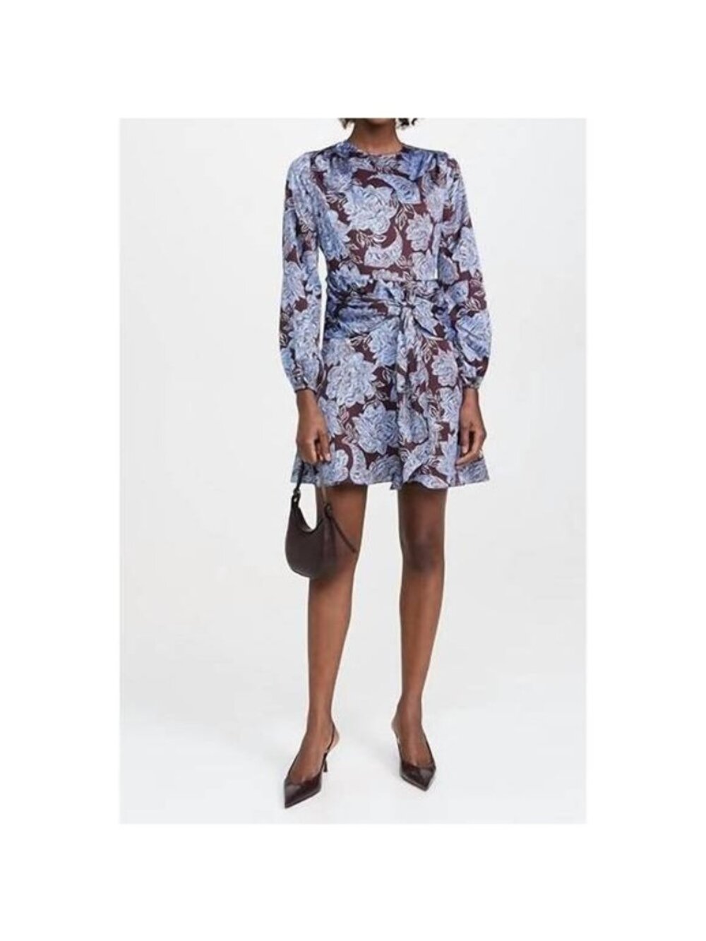 Shoshanna Mini Dress Lynne Women's Size 8 chocolate/lavender New with Tag